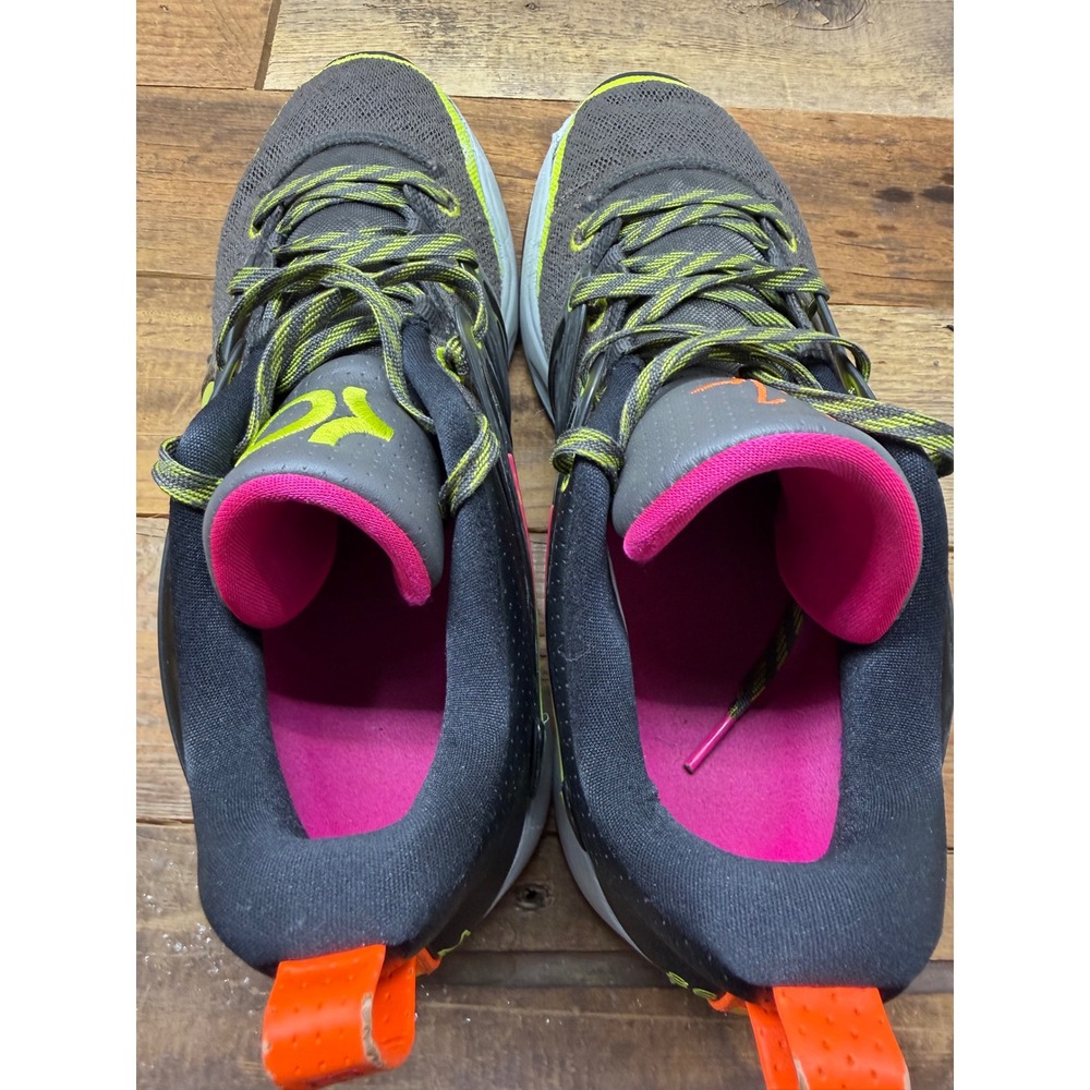 Nike Kevin Durant Basketball Shoes Dark Charcoal Neon Yellow Pink DC1975-001 - Picture 6 of 9